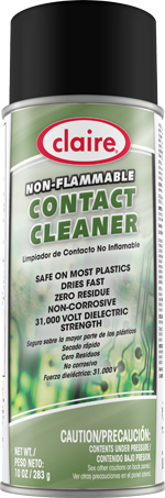 Non-Flammable Contact Cleaner  The Claire Manufacturing Company